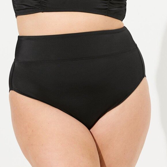 ❤️NWT VINTAGE TORRID SLIMFIX SWIM BOTTOM - TUMMY CONTROL - HIGH WAIST & LEG - Picture 1 of 13